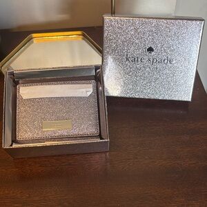 Kate Spade Kenzie Glitter Card Holder